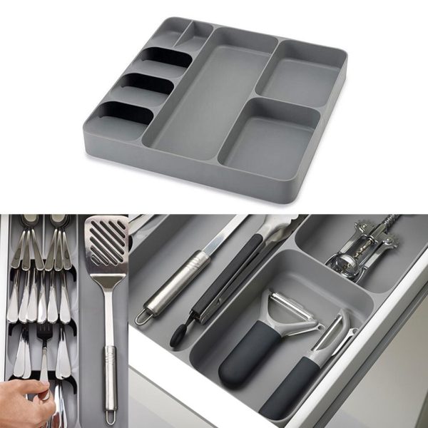 Cutlery Organizer Utensils Drawer Tray