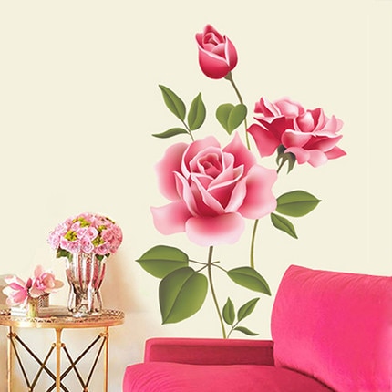 Flower Wall Sticker Artistic Style