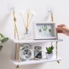 Hanging Rope Shelf Decorative Rack