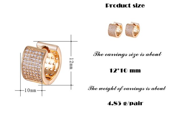 Hoop Earrings Rose Gold Jewelry