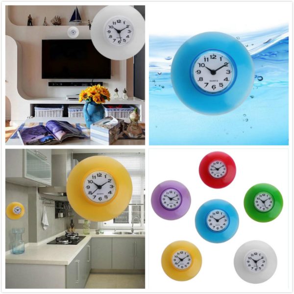 Shower Clock Wall Suction Clock