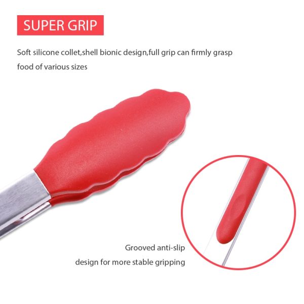 Silicone Tongs Non-slip Food Tong