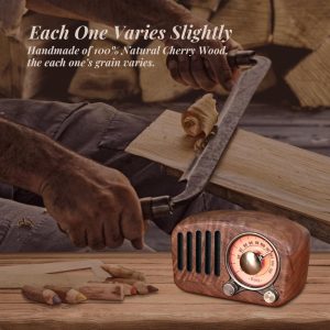 Wood Radio Rechargeable Mini Radio