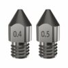 0.2/0.3/0.4/0.5mm Hardened Steel Super Hard Nozzle for 1.75mm Filament 3D Printer Part