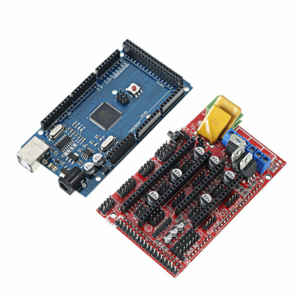 12864 LCD Display + RAMPS 1.4 Mainboard + Mega 2560 R3 Board with USB Cable & A4988 Driver Kit for 3D Printer