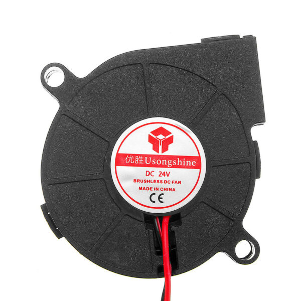 12pcs 24V 0.15A 5015 Sleeve Bearing Brushless Turbo Cooling Fan with 2Pin XH2.54 Wire for 3D Printer