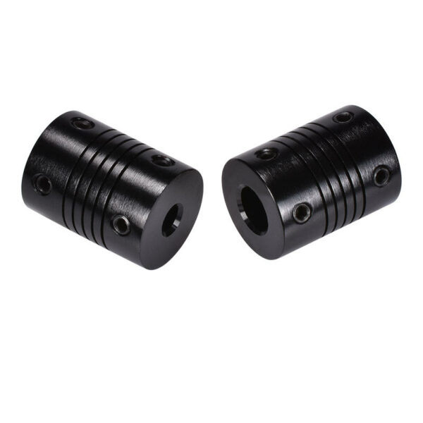 2Pcs 5x8mm Black Aluminium Stepper Motor Shaft Coupler for CNC 3D Printer Part