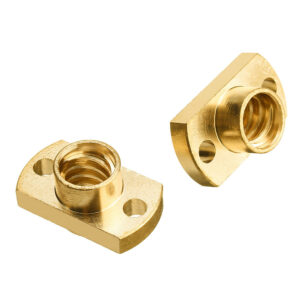 2Pcs Brass T8 Lead Screw Nut Pitch 2mm for Stepper Motor 3D Printer Part