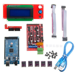 3D Printer Kit RAMPS 1.4+ Mega 2560 +DRV8825 Stepper Motor+2004 LCD+PCB Heat Bed MK2B