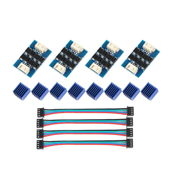 4PCS TL-smoother V2 Addon Module Stepper Motor Driver Signal Filter Stabilizer Module for Reprap Pursa I3 3D Printer with Heat Sink