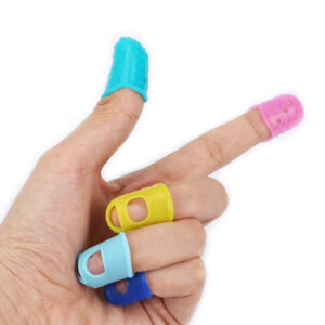 5PCS Silicone Insulation Finger Sleeve High Temperature Resistance Finger Cot For 3D Printing Pen