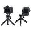 Aluminum Alloy Mini Portable Desktop Tripod Kit 3-Way Ball Head for Live Phone Camera