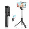 Wireless bluetooth Selfie Stick Foldable 360 Degree Rotation Remote Control Tripod Integrated Desktop Extendable Monopod Stand