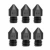 Creativity 5pcs 3D Printer Parts Reprap MK8 Hardened Steel Nozzle 1.75mm 0.2/0.3/0.4/0.5/0.6/1.0mm for MK8 Ender 3 CR10 CR10S Hotend Kit