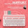 FOREV FV-WI8 2.4G Wireless Keyboard USB 88 Keycaps Mute Gaming Keyboard Wireless For PC Gamer Computer Laptop For Mac Office Work Mini Keyboards