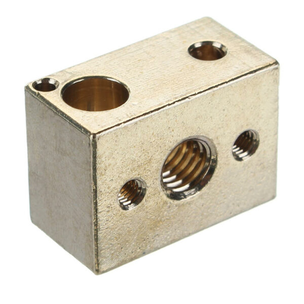 Hot End Heating Block for 3D Printer High Temperature Copper Material