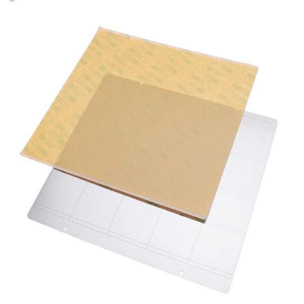 MK52 Hot Bed Iron Plate 253.8*241mm with 2pcs Adhesive PEI for 3D Printer