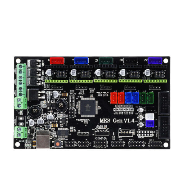 MKS GEN V1.4 Mainboard Motherboard+ 12864 LCD Display Screen + 5x A4988 Driver + 6x Limit Switch Kit For 3D Printer