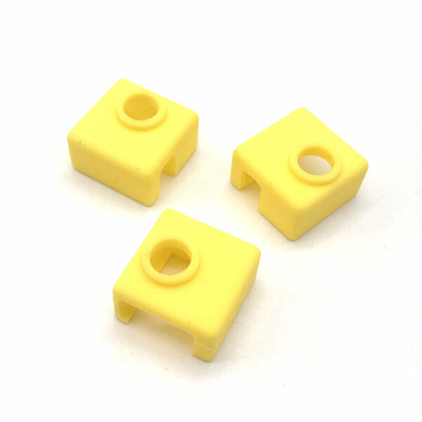 Makerbot MK8 Pointed Brass Nozzle 1.75mm + Yellow Silicone Sleeve Kit for 3D Printer