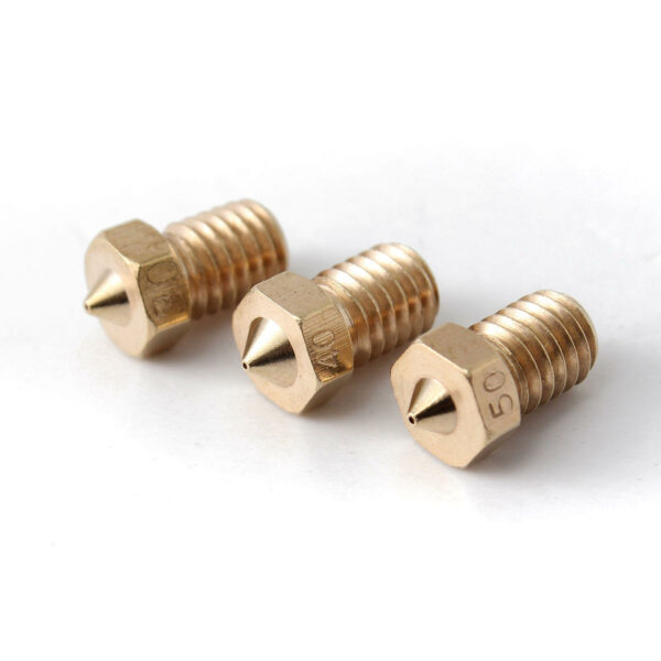 1 Pc M6 Threaded Copper Nozzle 0.3/0.4/0.5MM For 1.75mm Supplies 3D Printer