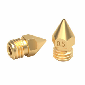 1.75/0.3mm 3D Printer Accessories MK8 Pointed Brass Nozzle with Lettering