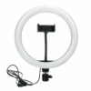 10 Inch 2700K-6500K 3-Color Temperature Dimmable LED Ring Light Makeup Fill Light for Live Broadcast Youtube Video