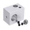 15*20*25mm 10mm Bore FDM Aluminum Heating Block for Extruder MK10 Nozzle