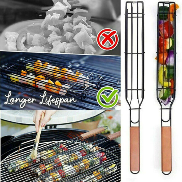 Stainless Steel Barbecue Baskets Kitchen Baking Accessories Tools