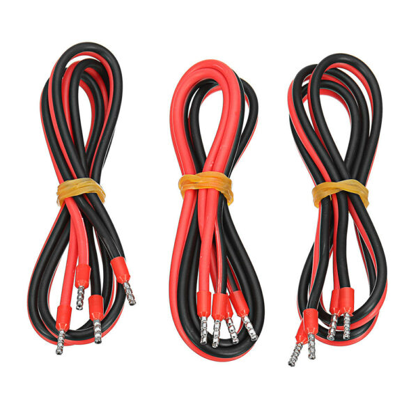 3Pcs 60cm 15A Heated Bed Line MOS Module Power Connection Cable for 3D Printer