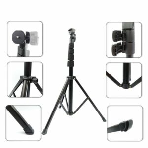 ALTSON 44-150cm Universal Aluminum Alloy Tripod 1/4 Screw Mount for Smartphone DSLR Camera Camcorder DV Full Light Portable Foldable Tripod Stand for Photography Studio Video Live Broadcast