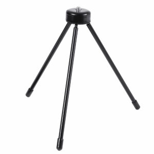 Aluminum Alloy Mini Tripod 1/4 Screw Mount for DSLR Camera Fill Light Digital Camera Camcorder DV Mini SLR Camera Portable Tripod Stand for Photography Studio Video Live Broadcast