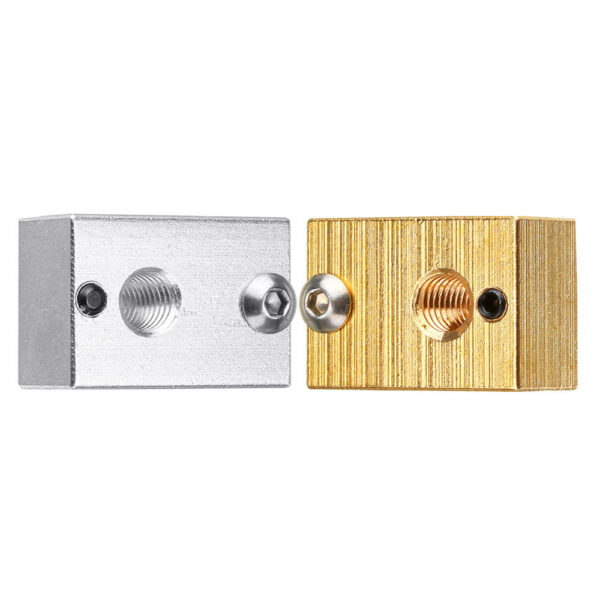 Aluminum/Brass M6 Thread V6 Heating Block For 3D Printer Part