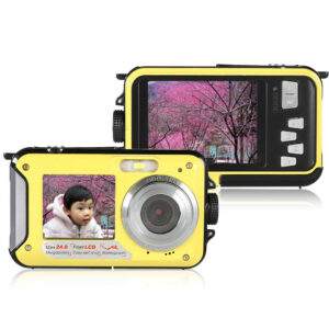 Amkov W599 24MP 2.7 Inch Double Screen Waterproof Anti Shake 16X Zoom 1920x1080 HD Camera