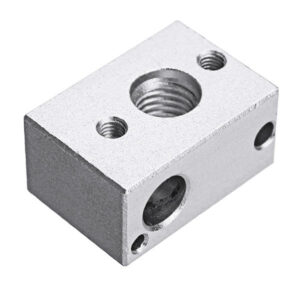 MK10 Aluminum Alloy PT100 Heating Block For 3D Printer