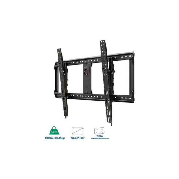 NB DF90-T Heavy Duty Large TV Monitor Tilting Wall Mount Bracket for 65 Inch to 90 Inch Flat Panel Display