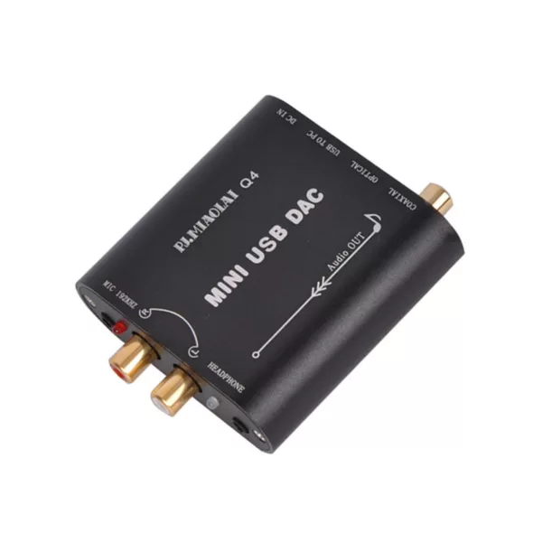 PJ.MIAOLAI Q4 CM108AH HIFI Fiber Coaxial Fever Decoder DAC Computer External USB Audio Card