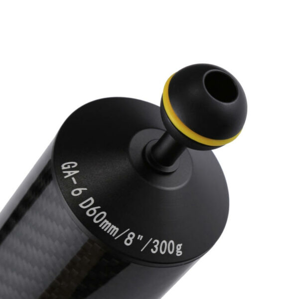 PULUZ PU3027 Double Ball Head 60mm Buoyancy Arm for Underwater Diving Photography