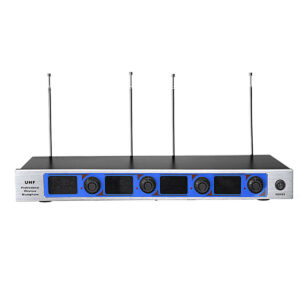 Professional 4 Channel 4 Cordless Handheld Mic UHF Wireless Microphone System Karaoke AU