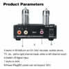 Stereo Audio Amplifier Buffer DC 12V 6K4 Vacuum Tube Headphone Earphone Amp