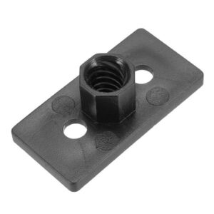 T8 8mm Lead 2mm Pitch T Thread POM Black Plastic Nut Plate For 3D Printer