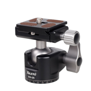 Xiletu XG-25 Aluminum Alloy Gimbal Tripod Head for Fill Light Tripod for Gopro Live Broadcast Photography Studio Video