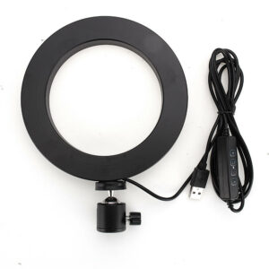 Yingnuost 16CM Dimmable 3500-5500k Video Ring Light for Tik Tok Youtube Live Streaming