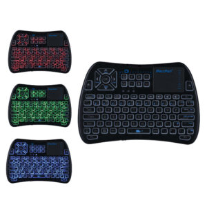 iPazz Port KP-810-61BT Three Color Backlit bluetooth English Wireless Mini Keyboard Touchpad Airmouse Air Mouse