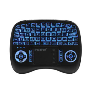 iPazzPort KP-810-21T-RGB Italian Three Color Backlit Mini Keyboard Touchpad Airmouse