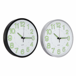 12'' Luminous Wall Clock Glow In The Dark Silent Quartz Indoor Outdoor Home