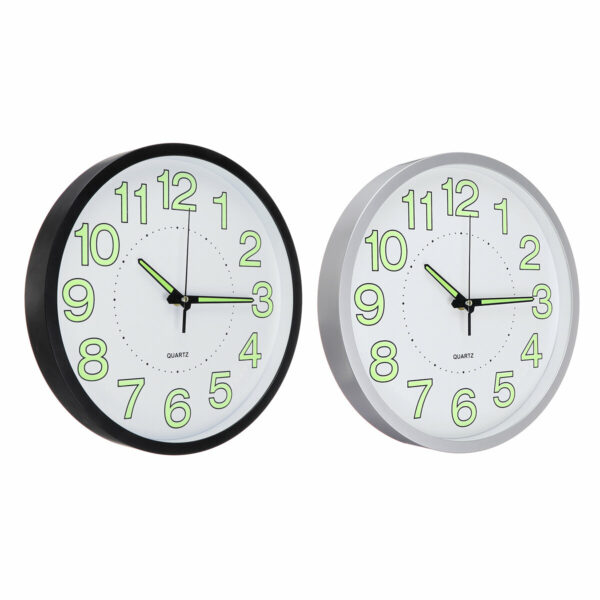 12'' Luminous Wall Clock Glow In The Dark Silent Quartz Indoor Outdoor Home