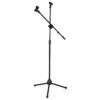 150cm Microphone Stand Holder Boom Arm Height Angle Adjustable with Tripod Base