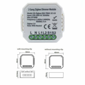 220-240V Tuya Smart Solution Two-way ZB Dimming Switch Smart Home Modification Module