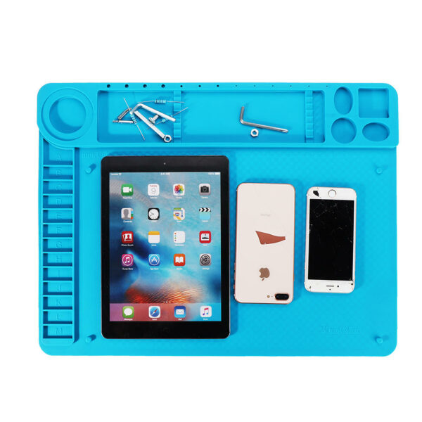 48x36cm Silicone Pad Desk Work Mat Heat Insulation Maintenance Platform BGA PCB Soldering Repair Tool Pad