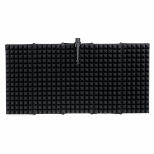 5 Panel Foldable Studio Microphone Isolation Shield Recording Sound Absorber Foam Panel Support Bracket